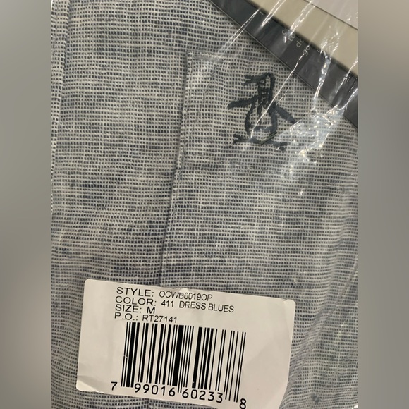 NEW PENGUIN LINEN BLEND SHIRT Size:M - Picture 6 of 10